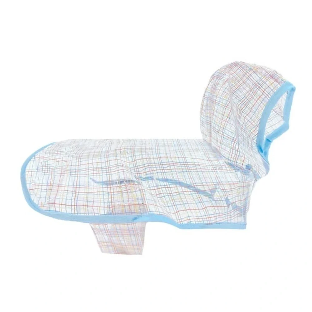 Packed Party Raincoat for Dogs, Grid, XS